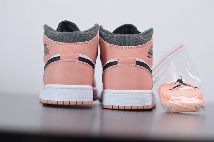 air jordan 1 mid pink quartz (gs) 555112-603