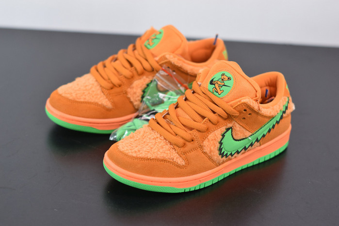 nike sb dunk low grateful dead bears orange cj5378-800