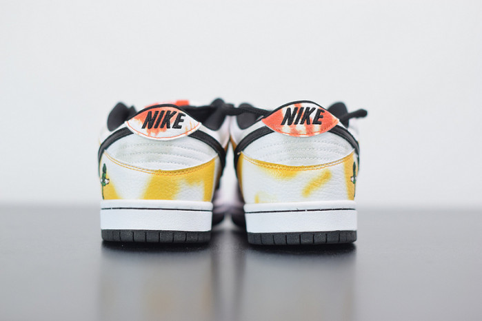 nike sb dunk low raygun tie-dye white bq6832-101