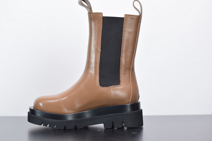 Bottega Veneta Chelsea Tire Leather high Boot