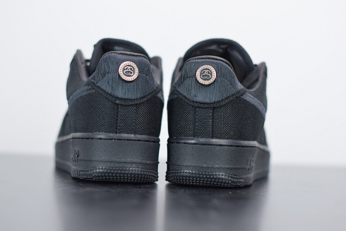 stussy x nike air force 1 low “black” cz9084-001