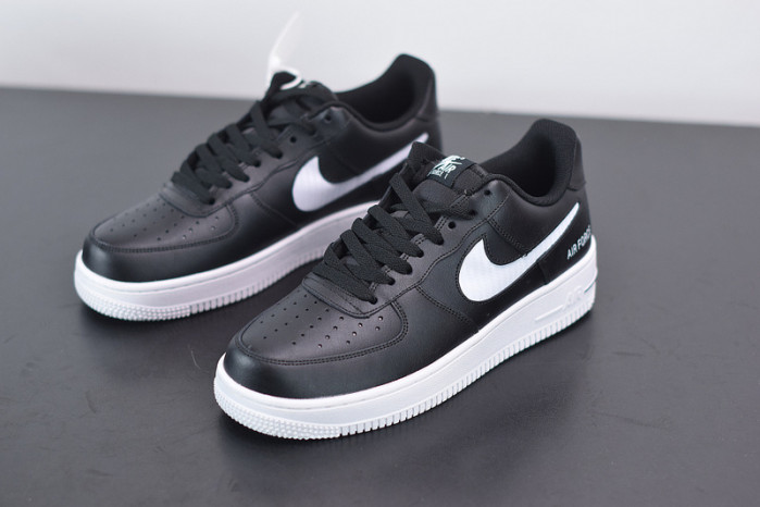 nike air force 1 black cut-out swoosh cz7377-100