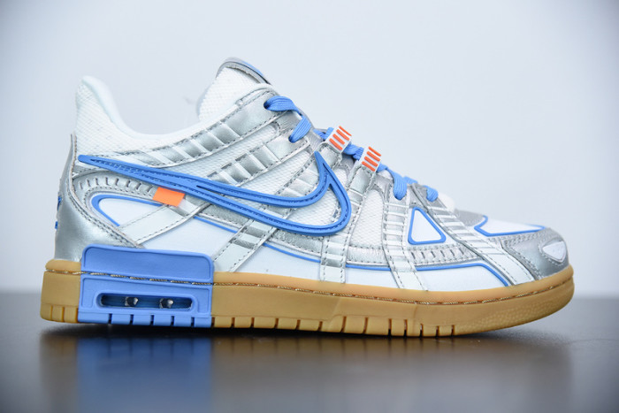 off-white x nike air rubber dunk “university blue” cu6015-100