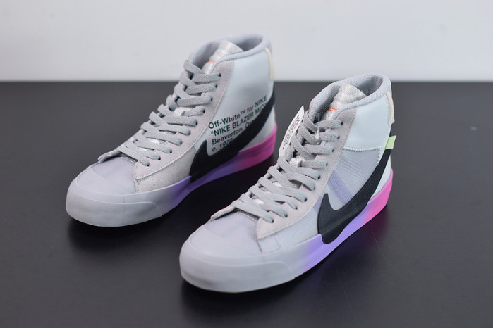 nike blazer mid off-white wolf grey serena "queen" aa3832-002