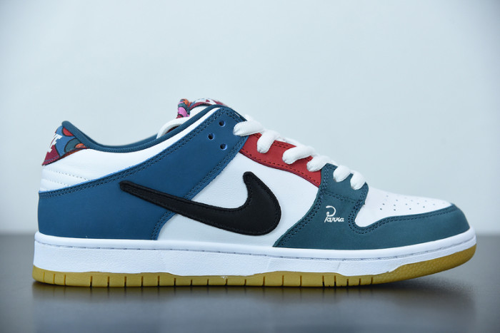parra nike sb dunk low 2021 dh7695-100
