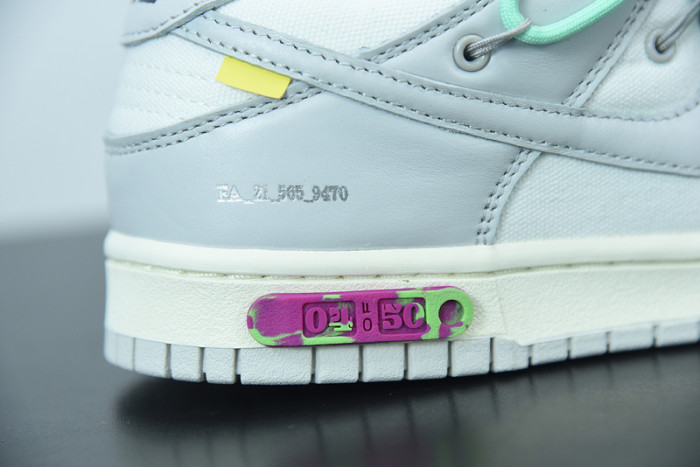 off-white x nike sb dunk low 04 of 50 ow white grey green dm1602-114