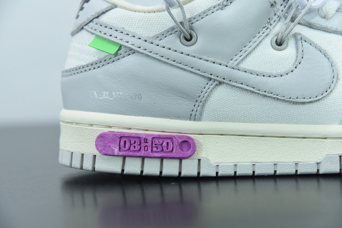 off-white x nike sb dunk low “03 of 50” ow dm1602-118