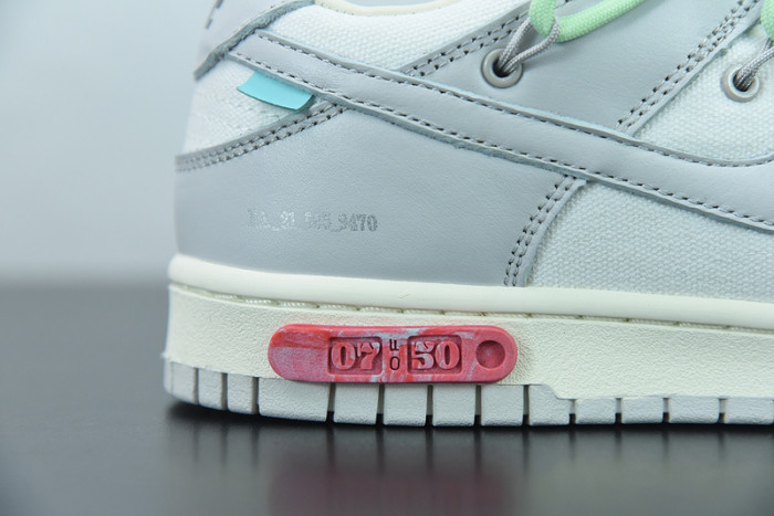 off-white x nike sb dunk low “07 of 50” ow dm1602-108