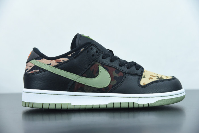 nike dunk low “black multi camo” dh0957-001