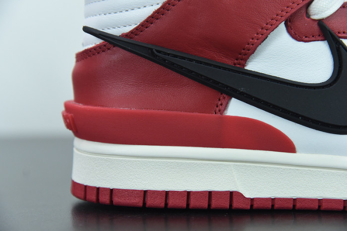 ambush x nike sb dunk high varsity red black white cu7544-102