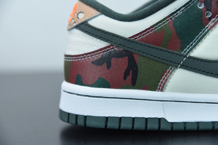 nike dunk low sail multi camo dh0957-100