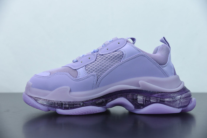 balcia triple s sneaker clear sole purple