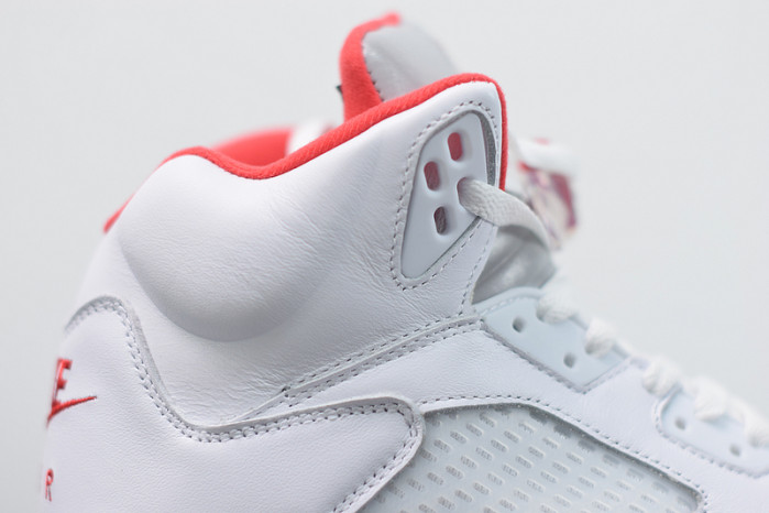 air jordan 5 retro fire red silver tongue da1911-102