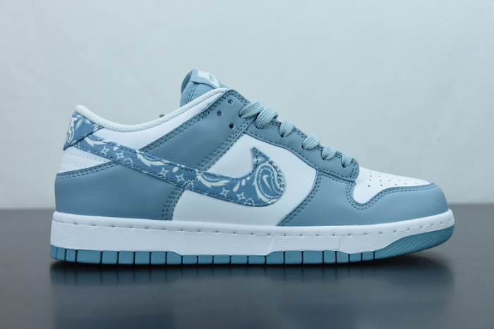 nike dunk low essential paisley pack worn blue dh4401-101