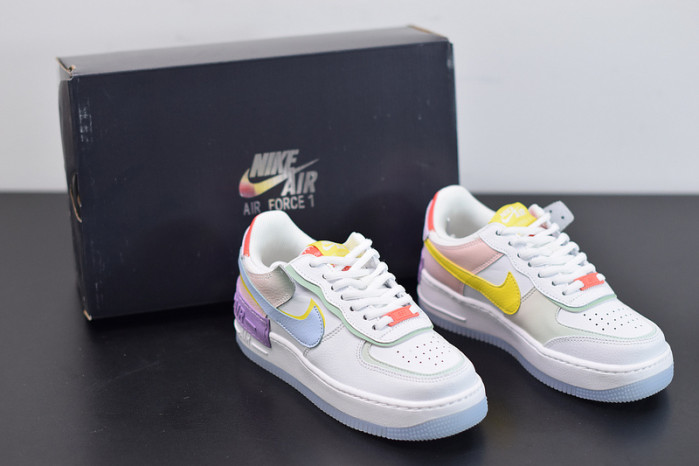 nike air force 1 shadow white hydrogen blue purple cw2630-141