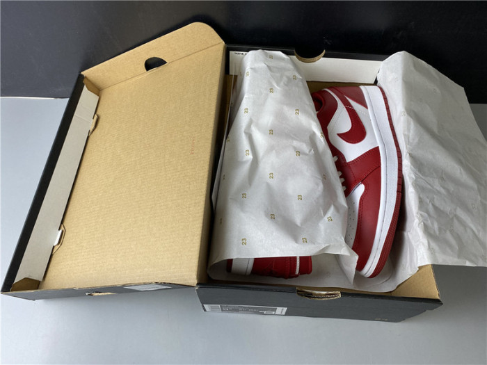 air jordan 1 low gym red white 553558-611
