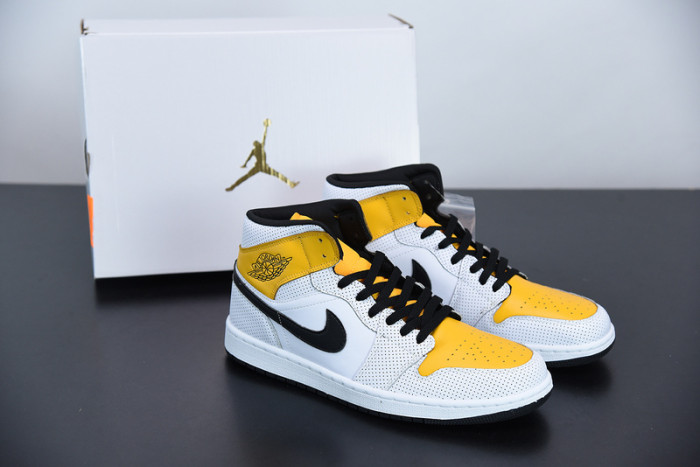 air jordan 1 mid “university gold” bq6472-107