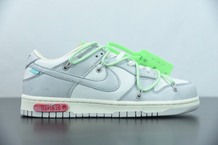 off-white x nike sb dunk low “07 of 50” ow dm1602-108