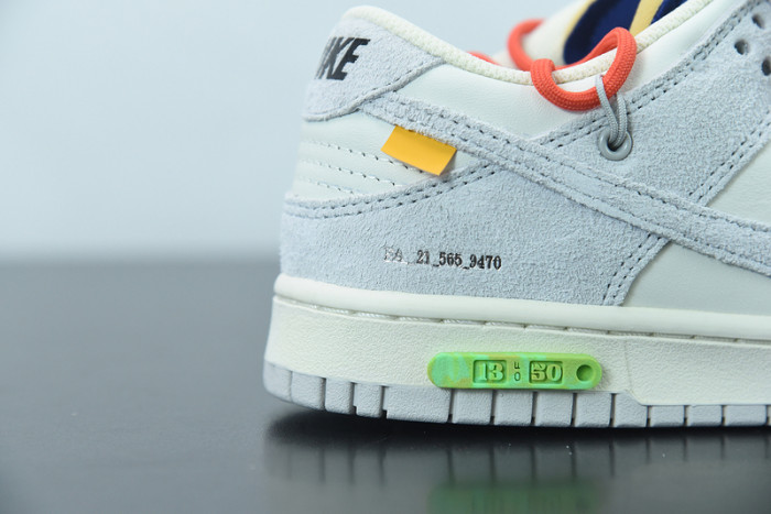 off-white x nike sb dunk low “13 of 50” ow dj0950-110