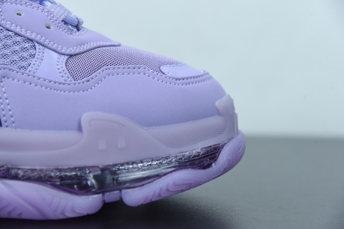 balcia triple s sneaker clear sole purple