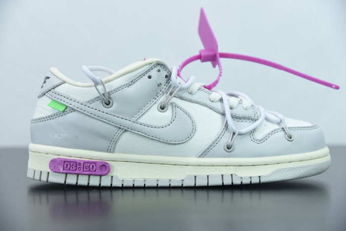 off-white x nike sb dunk low “03 of 50” ow dm1602-118