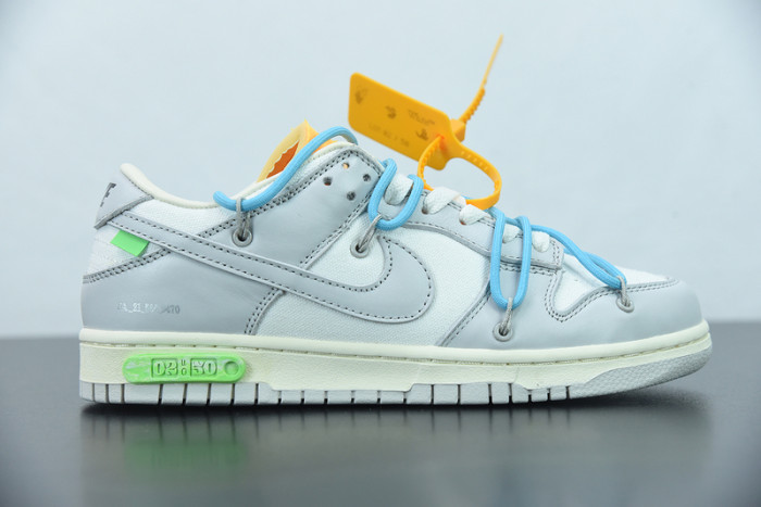 off-white x nike sb dunk low “02 of 50” ow dm1602-115