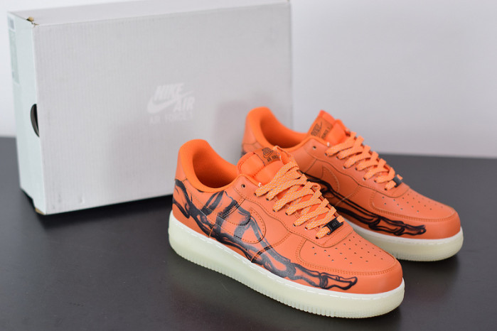 nike air force 1 skeleton ‘brilliant orange’cu8067-800