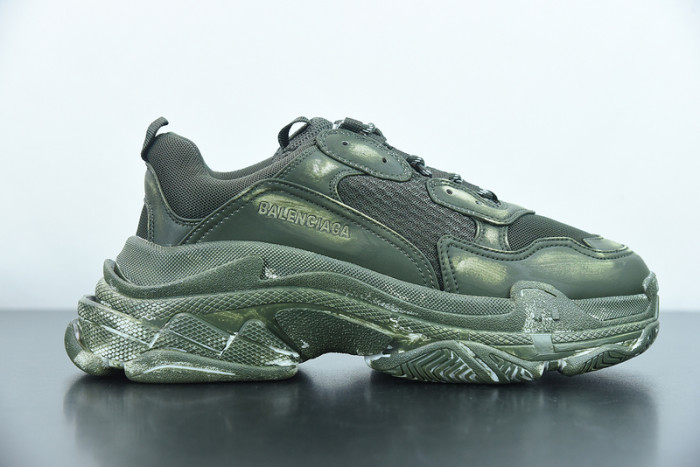 balcia triple s sneaker faded green