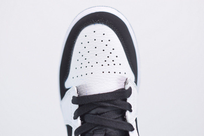 air jordan 1 mid white black (gs) 554725-113