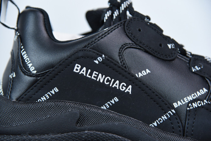 balcia triple s black logo 536737 w2fa1 1090