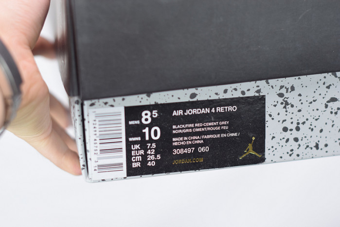 air jordan 4 retro “bred 2019 release” 308497-060