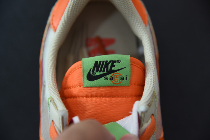 fragment design x sacai x nk ldwaffle orange dh1347-100