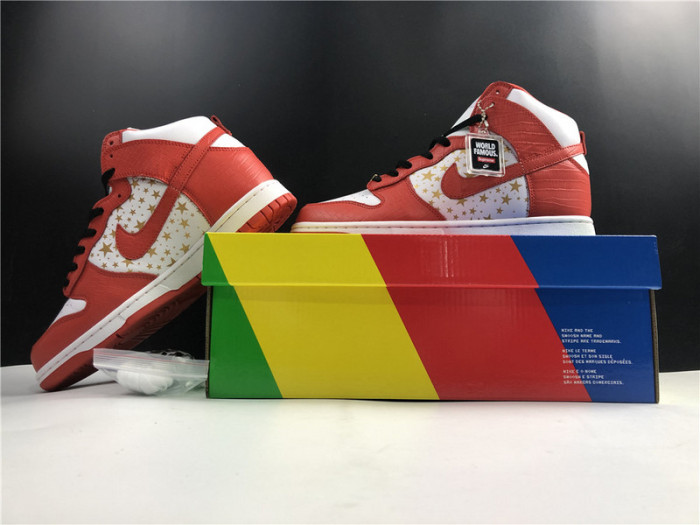 nike dunk high pro sb spm red stars 307385-161
