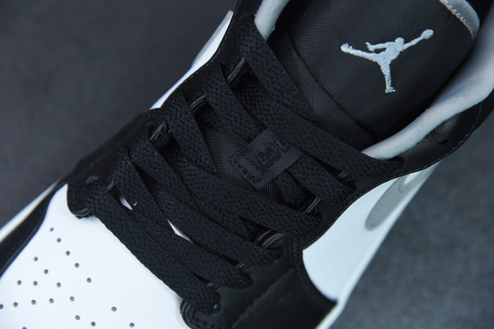 air jordan 1 low black white grey 553558-040