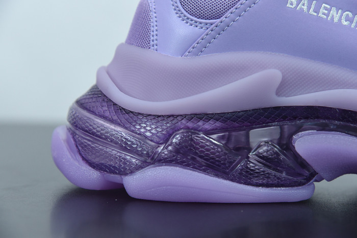 balcia triple s sneaker clear sole purple