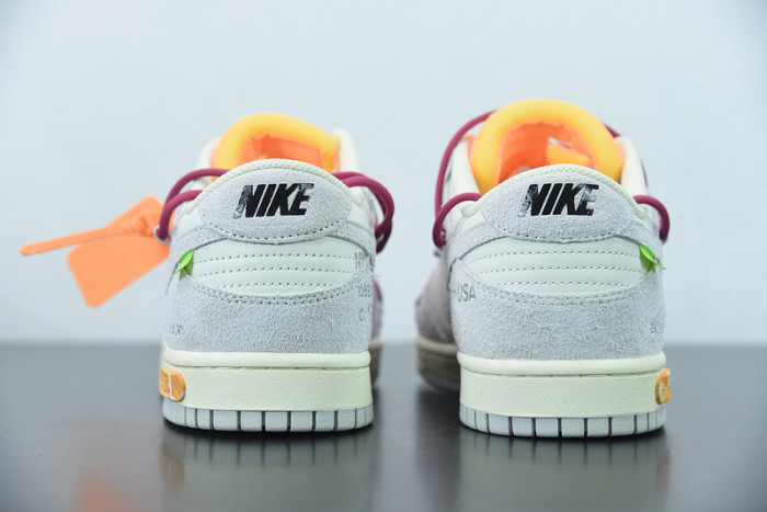 off-white x nike sb dunk low “35 of 50” ow dj0950-114