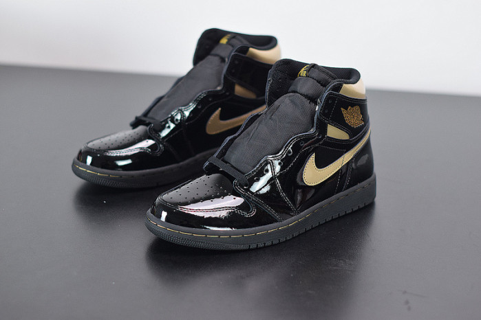 air jordan 1 retro high black metallic gold 555088-032