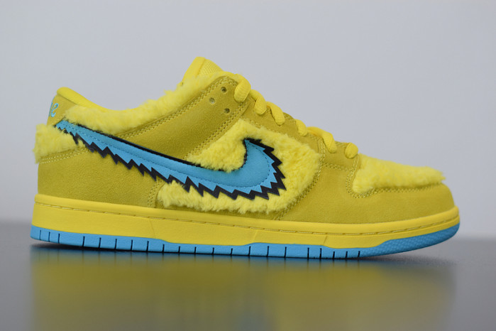 nike sb dunk low "grateful dead - yellow bear" cj5378-700
