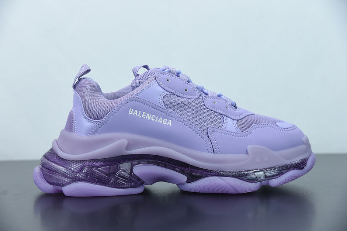 balcia triple s sneaker clear sole purple