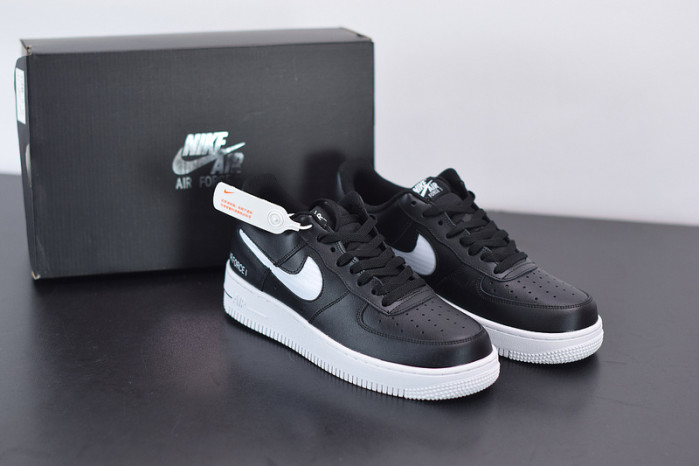 nike air force 1 black cut-out swoosh cz7377-100