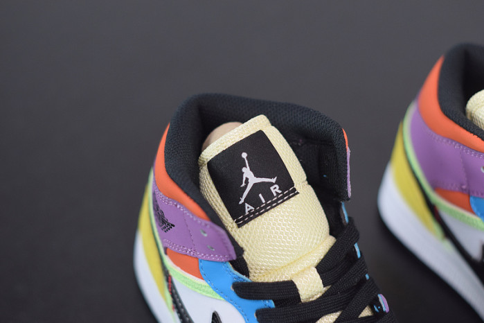 air jordan 1 mid se multi-color cw1140-100