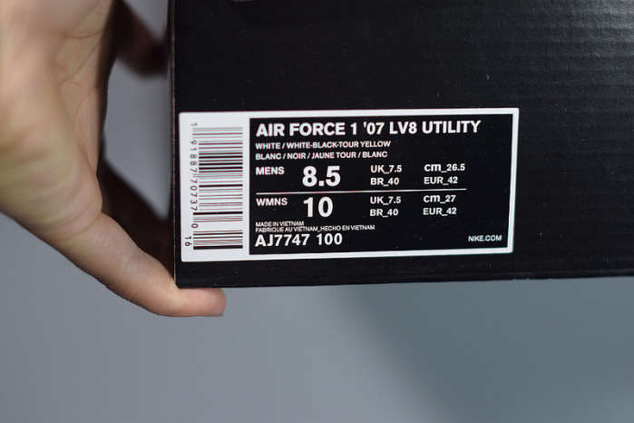 nike air force 1 low utility white black aj7747-100