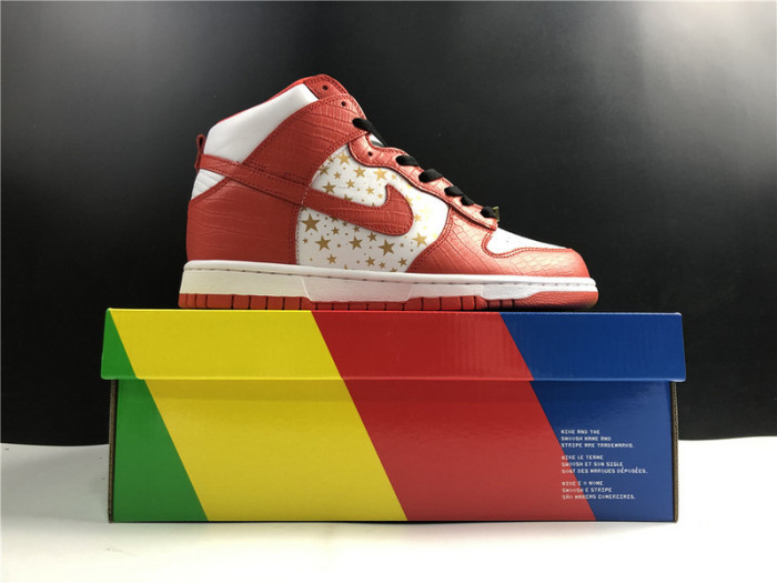 nike dunk high pro sb spm red stars 307385-161