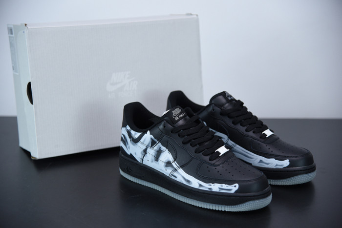 nike air force 1 low black skeleton bq7541-001