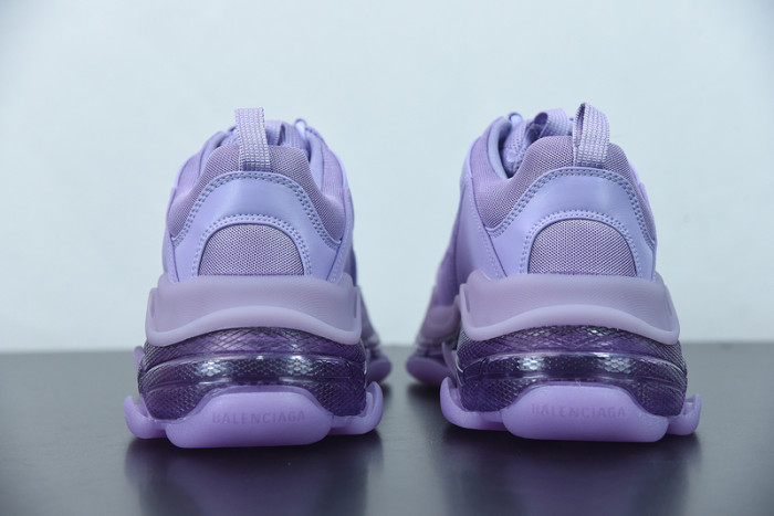 balcia triple s sneaker clear sole purple