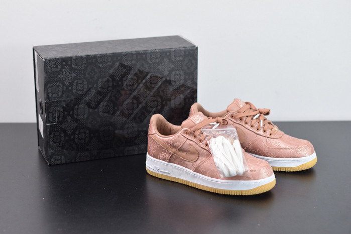 nike air force 1 low clot rose gold silk cj5290-600