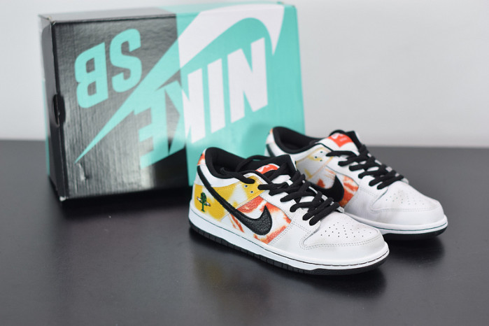 nike sb dunk low raygun tie-dye white bq6832-101