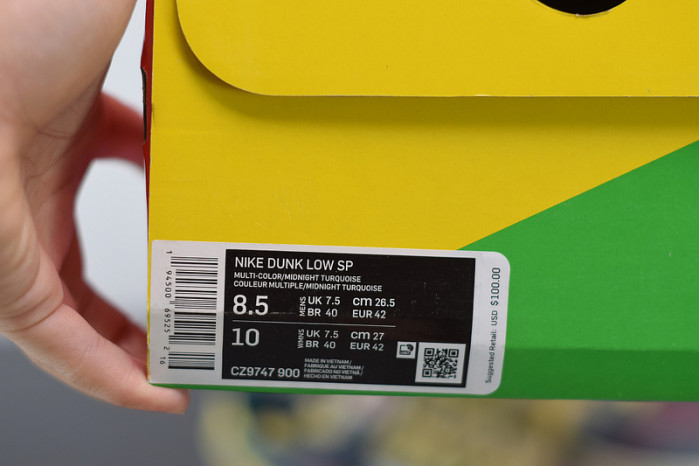 nike dunk low "lemon wash" cz9747-900