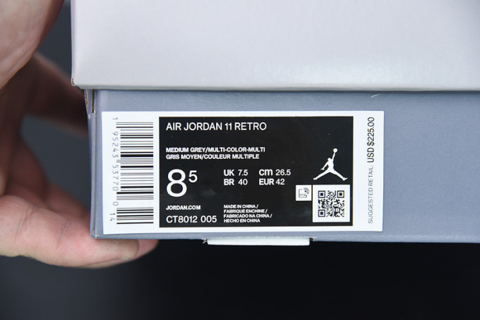 air jordan 11 cool grey ct8012-005