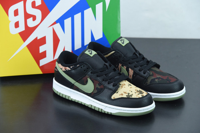 nike dunk low “black multi camo” dh0957-001